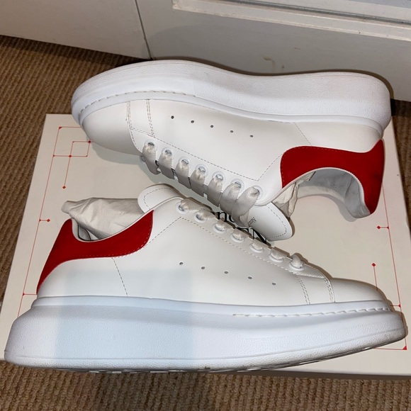 - Authentic Red & White Alexander McQueen Sneakers. - Picture 4 of 7